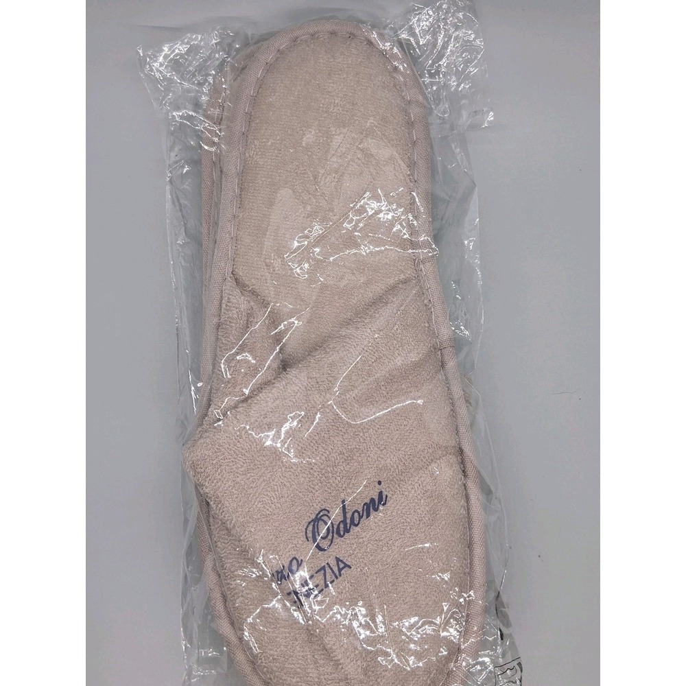 Palazzo Odoni Venezia Luxury Hotel Unisex Slippers/Slides Tan New One Size
